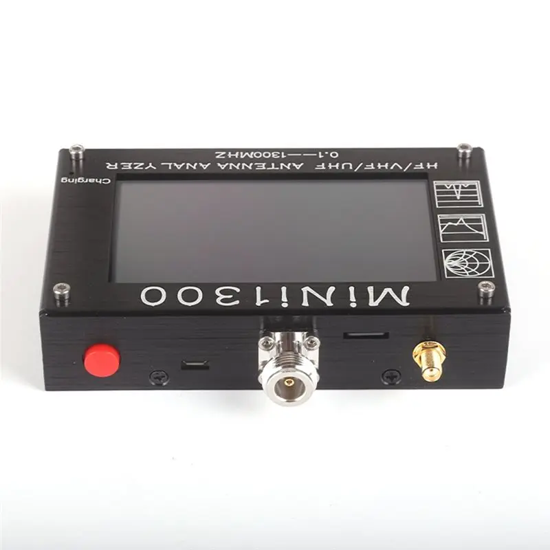 ABUI-Mini1300 4.3Inch Vector Network Analyzer 0.1-1300Mhz /VHF/UHF Antenna Analyzer Spectrum Analyzer Signal Generator