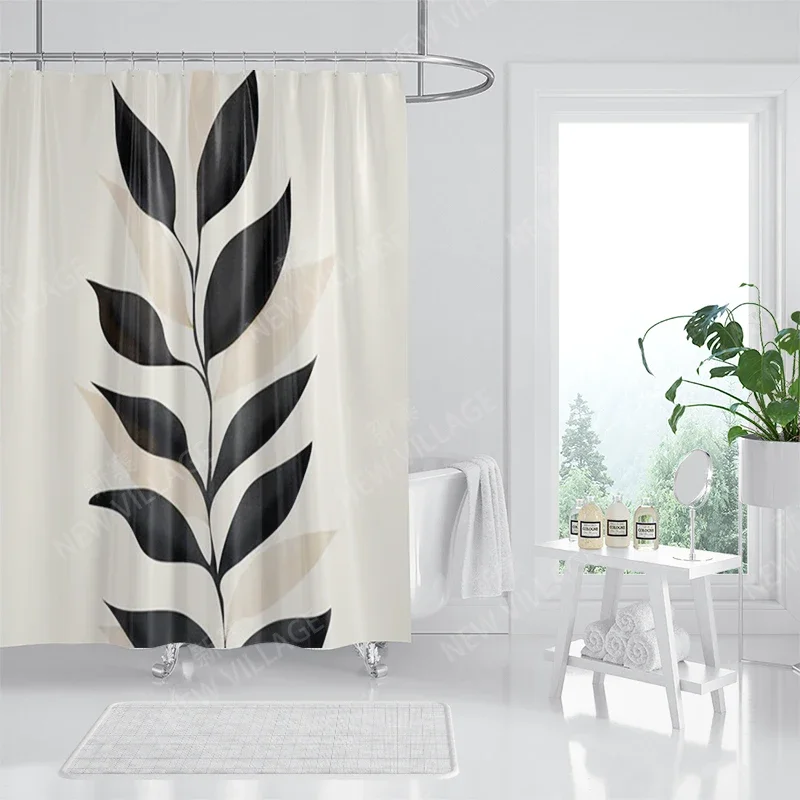 Waterproof fabric shower curtains Bathroom curtain accessories Bath curtain shower 180x200cm 240*200 modern boho Nordic decor