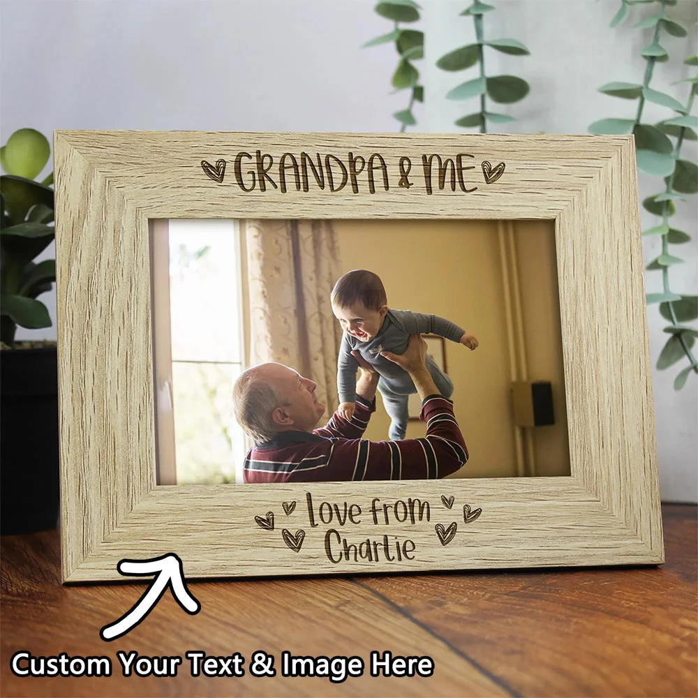 تخصيص إطار الصورة الجد وأنا هدية الجد شخصية | هدية عيد الميلاد للجد قم بتحميل صورتك لتخصيص الصورة f #1