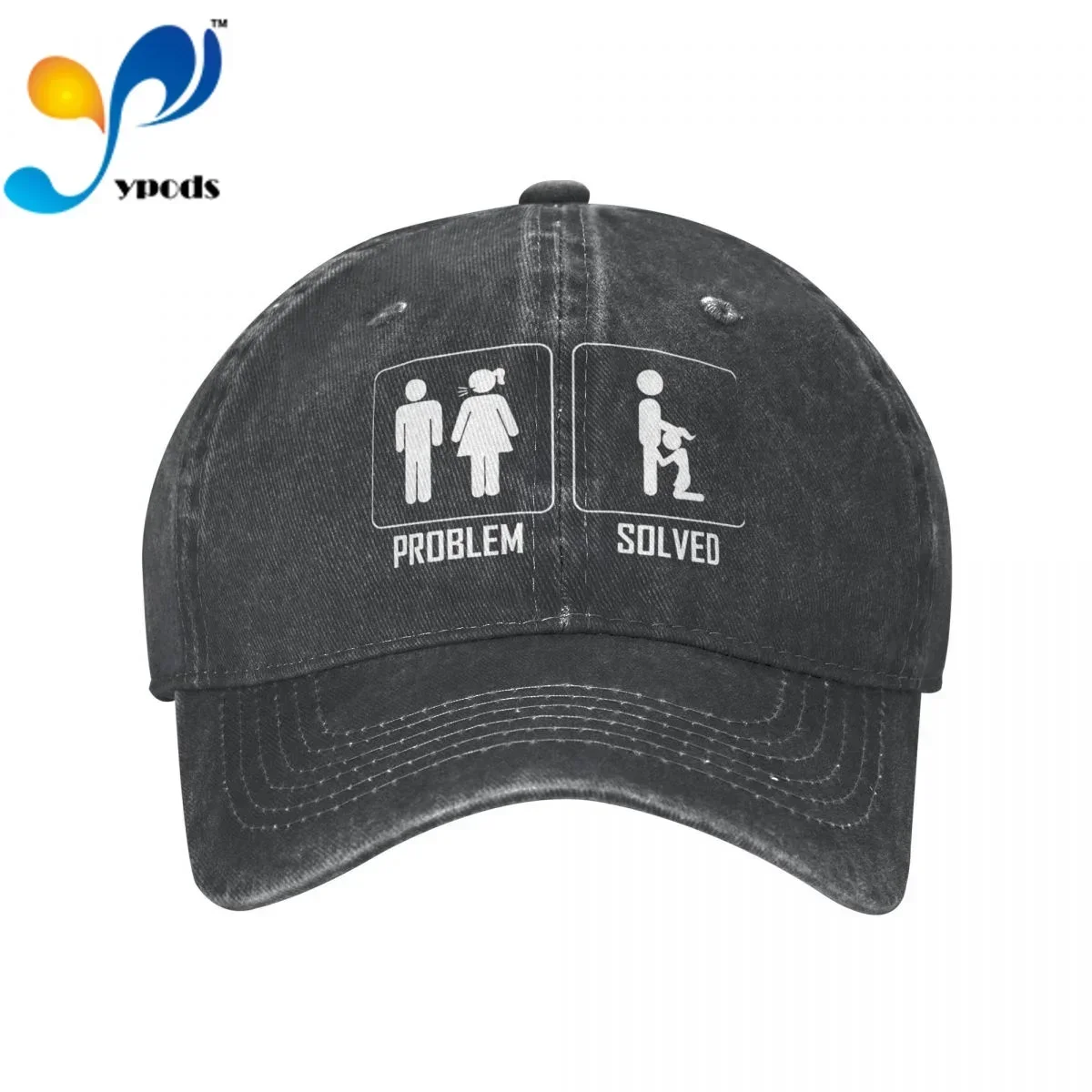 

New Brand Anime Problem Solved Snapback Cap Cotton Baseball Cap Men Women Hip Hop Dad Hat Trucker