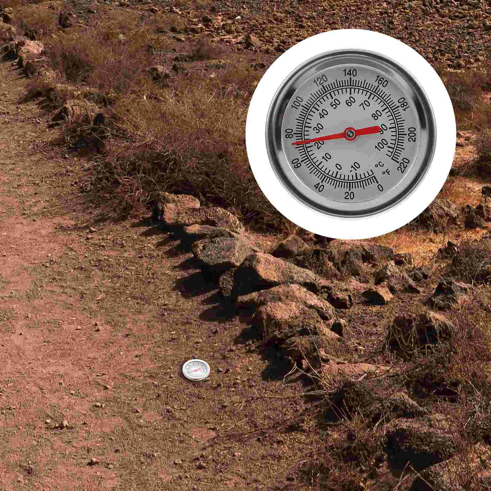 Soil Thermometer Device No Probe Compost Temperature Tool Gauge Super Long