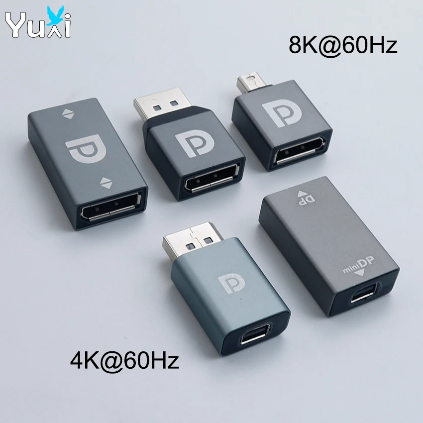 YuXi 8K Displayport DP 1.4 do Mini Displayport Adapter złącza przedłużającego złącze konwertera do przedłużacza kabla DP Transfer