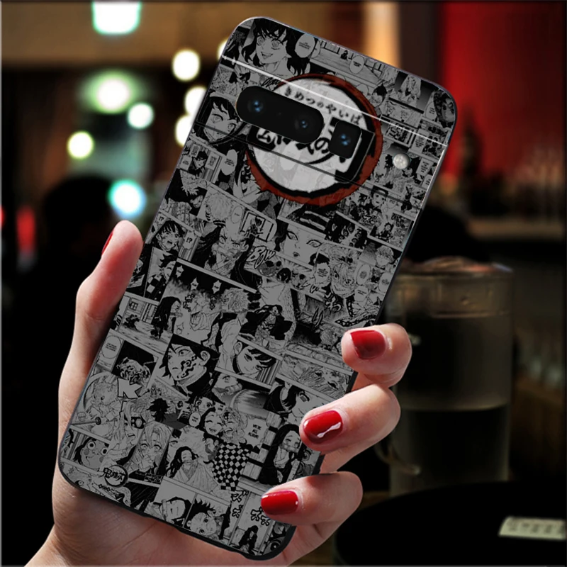 حافظة لهاتف جوجل بيكسل 10 9 برو XL 9A 8 7 6 برو بيكسل 8A 7A 6A بكسل 8 7 6 5 أنيمي تانجيرو كامادو شيطان القاتل #3