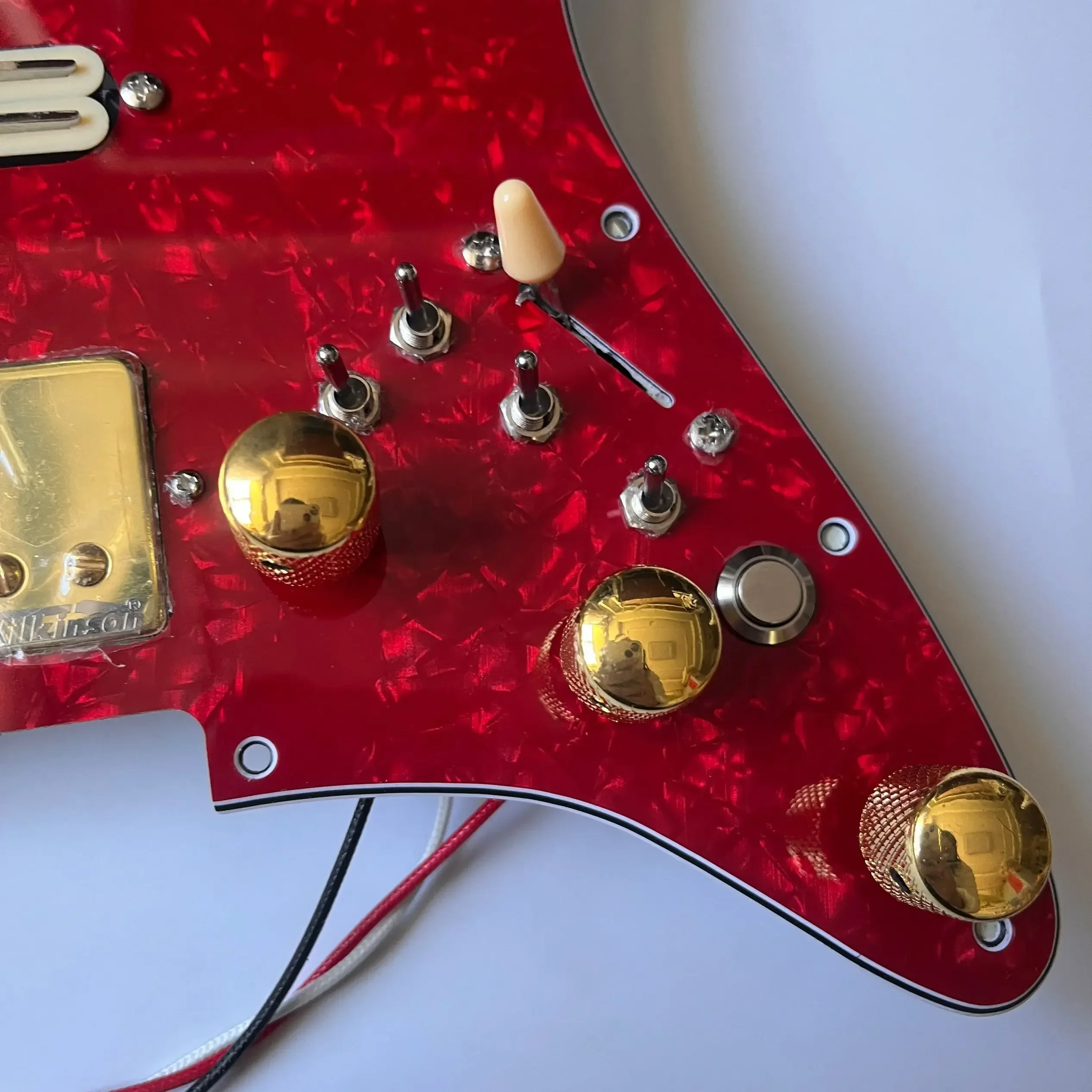 Humbucker Pickguard Set com Kill Switch, Humbucker Pickups, Divisão de bobina, Arnês Multi-Switch, Guitarra HSH Prewired, Alnico 5