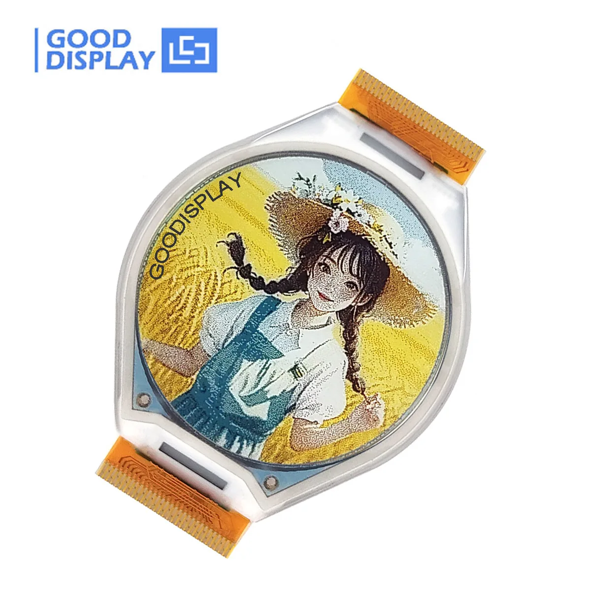 شاشة حبر E مستديرة مقاس 1.69 بوصة مكونة من 6 ألوان مقاس 400 × 400 بكسل 262K لون ePaper 236 PPI GDEH0169E01