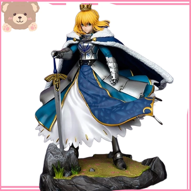 

1/7 Japanese Anime Fate/stay Night Altria Pendragon 27cm Deluxe Edition FGO PVC Action Figure Toy Game Collectible Model Doll