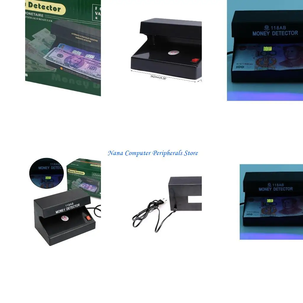 F68C UV Money Checker Counter feit Detector Fake Note Tester Multiple Currencies