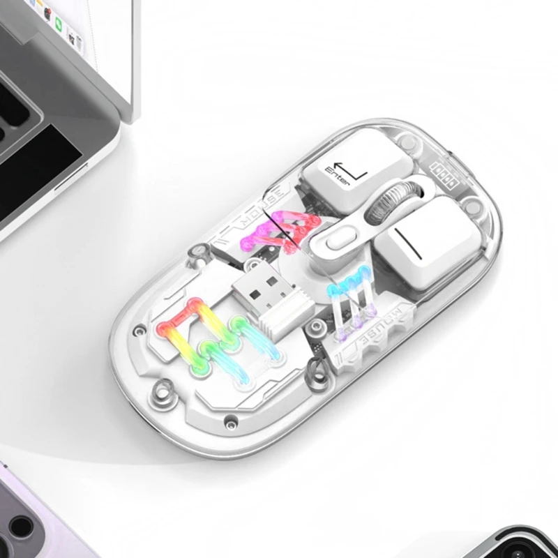 Convenient Rechargeable Mice 2.4G/Bluetooth-Compatible Mice for Work Study Dropship