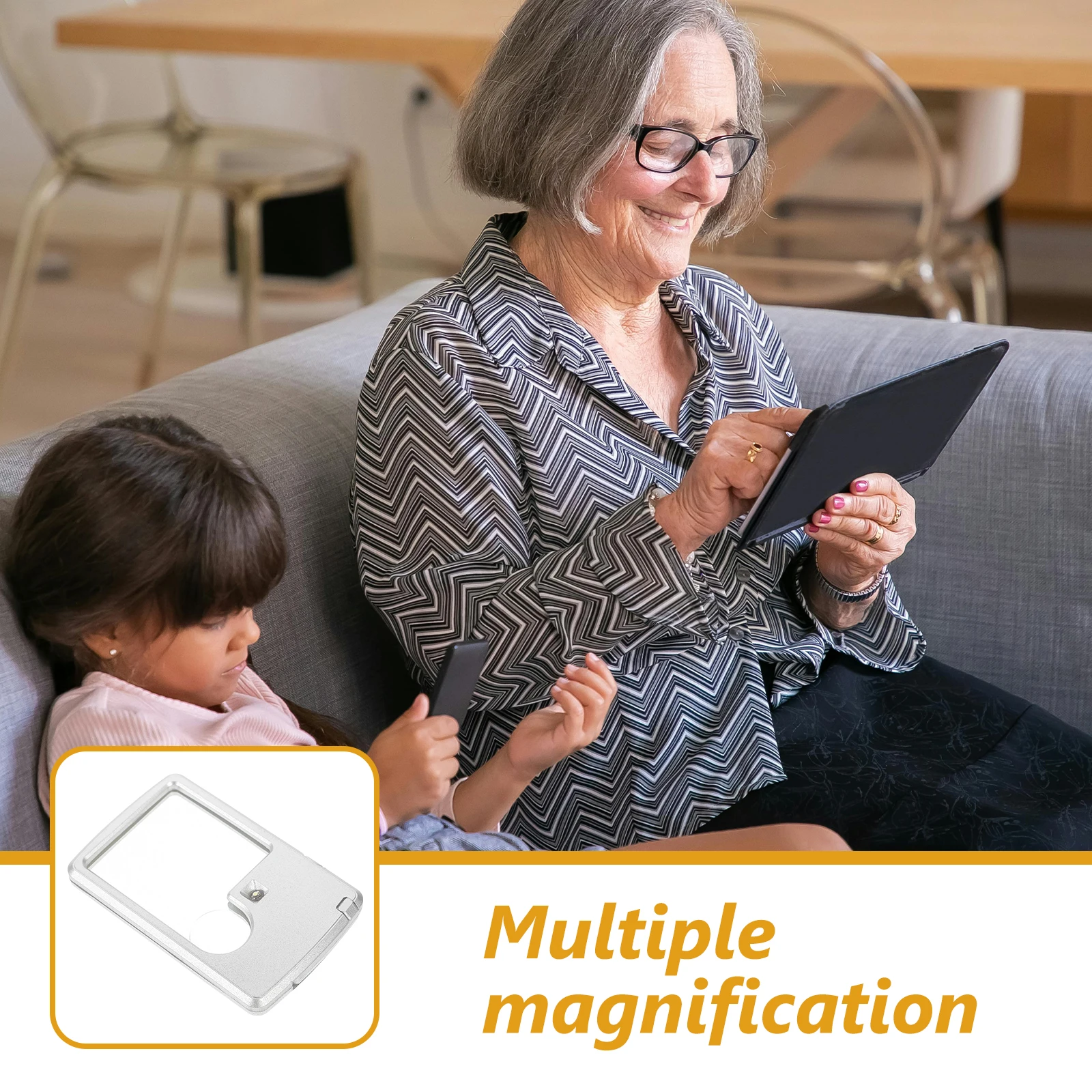 

2Pcs Optical Magnifying Sheets Ultra Thin Portable Pocket Magnifier for Reading Books Seniors Magnifier Sheet Tool