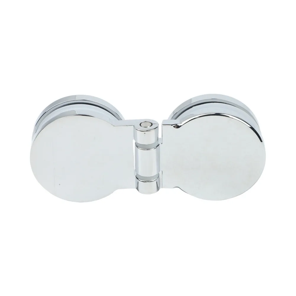 Glass Door Hinge for Frameless Sink Shower Tray Screen with Corner Clamp Fasteners and Glass Shelf Fixing Clamp Features