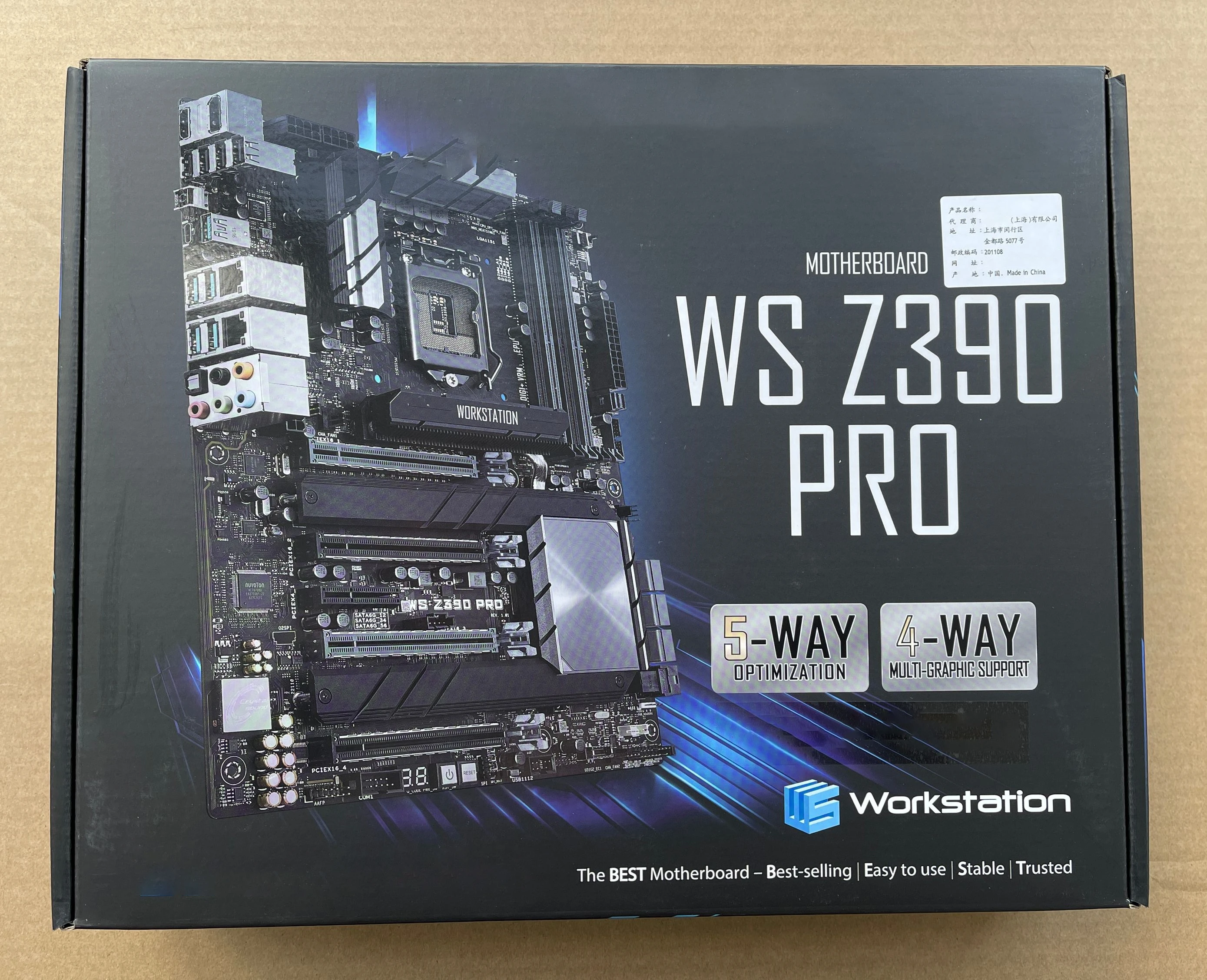 WS Z390 PRO ,ATX Motherboard LGA1151,9th/8th Generation i9/i7/i5/i3 Processors