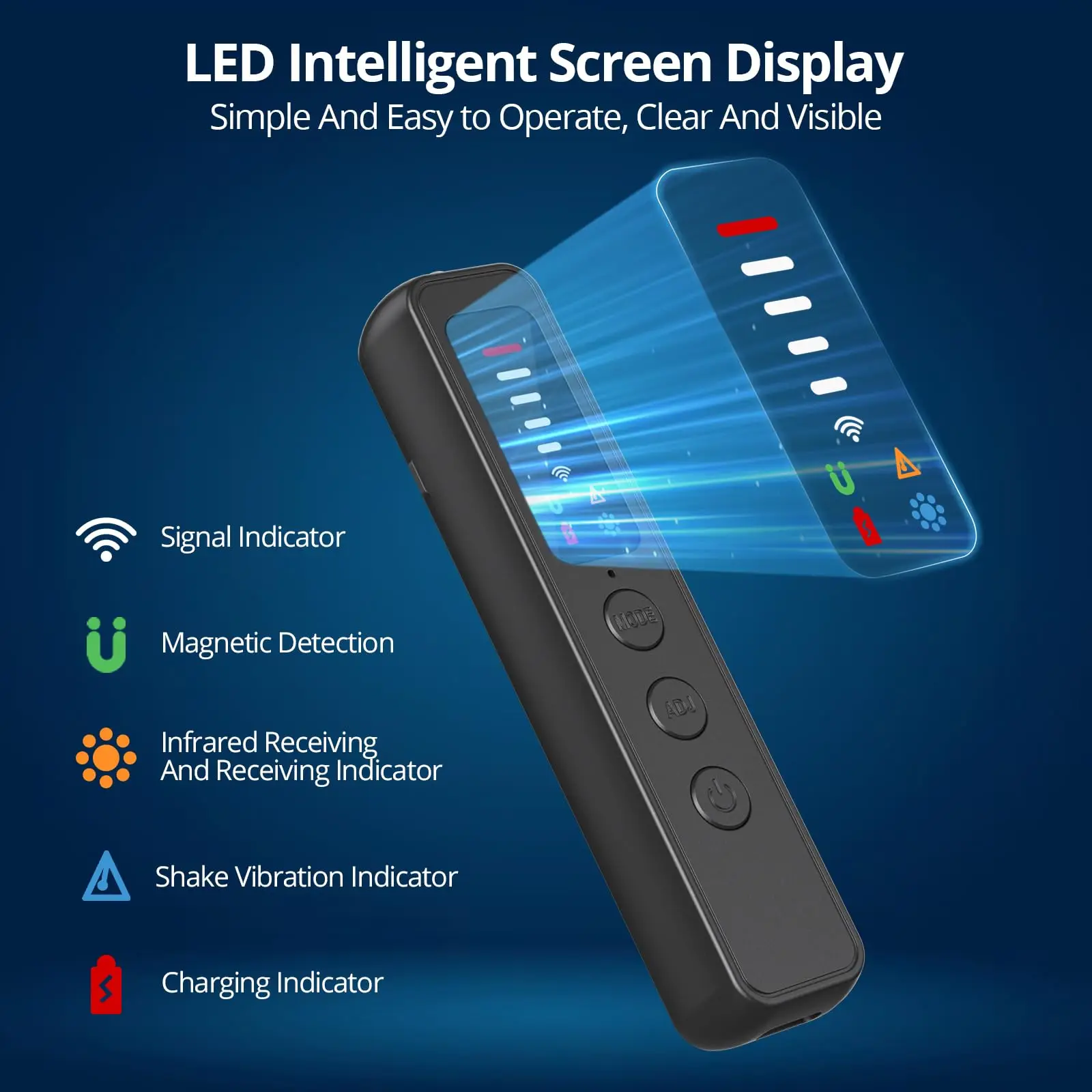 Hidden Camera Detectors, 2026 Anti Spy Camera Finder, GPS Tracker & Bug Detector, Listening Device Detector, 5 Levels Sensitivit