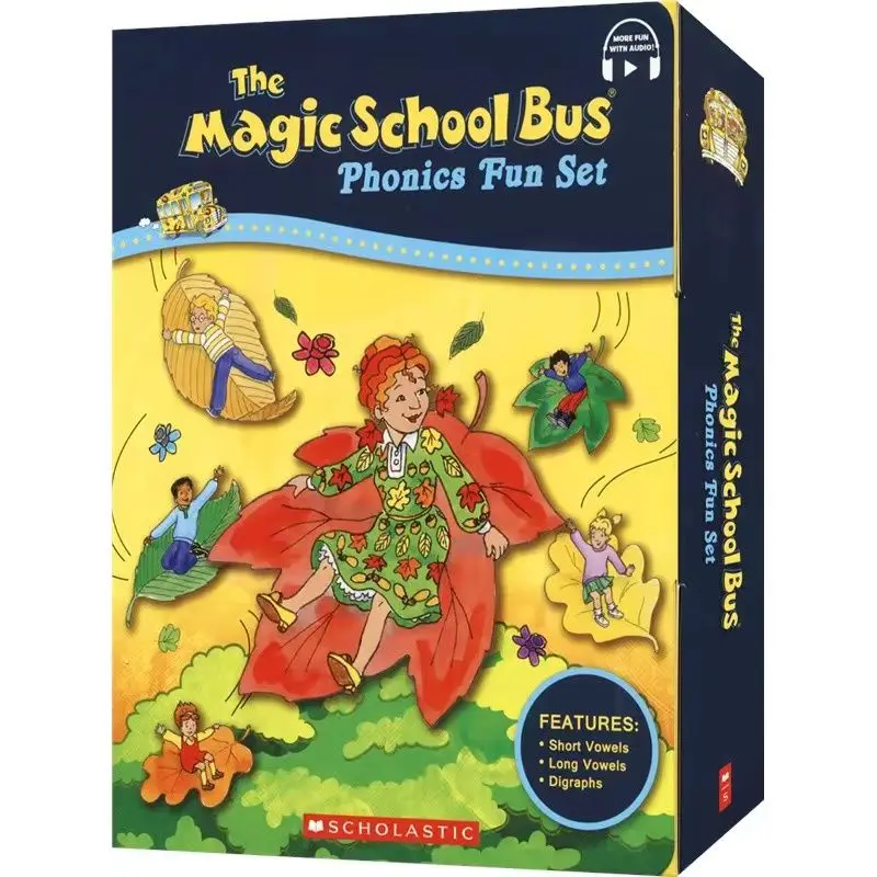 

The Magic School Bus Phonics complete set of 12 volumes, popular science and English teaching books for children