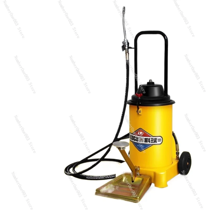 GZ-6J Foot Pedal Grease Gun High Pressure Grease Injector Foot Operated Gun Foot Pedal Grease Filling Machine 12L