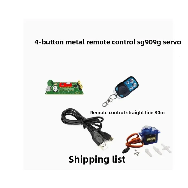 DIY Wireless Servo Control Board RF 433M Multi Angle Control SG90 Servo Remote Control Drive Board PMW