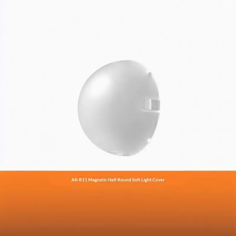 AK-R11 Replacement Magnetic Dome Diffuser Soft Bright Lighting Effect for Camera Flash Outdoor Travel Photography