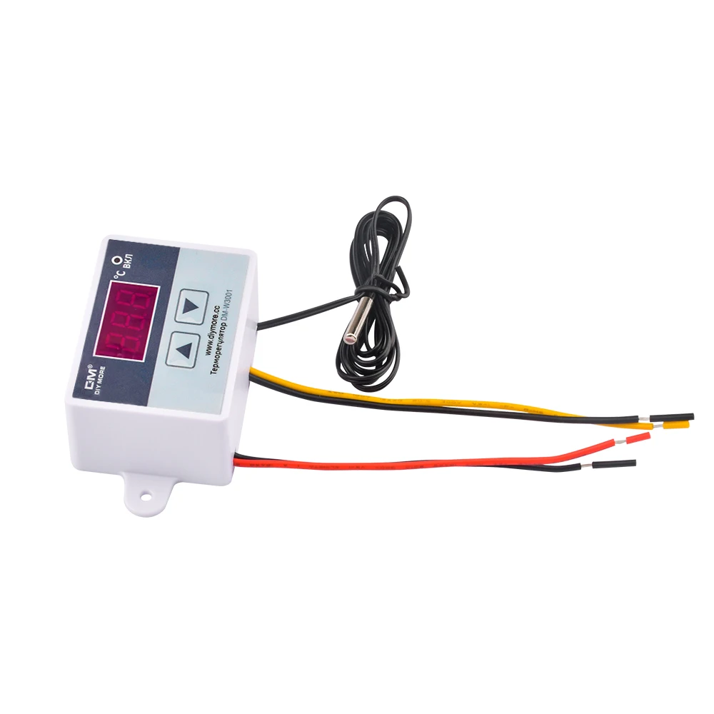 W3001 12V/24V/110V 220V LED Digital Temperature Controller Thermostat Thermoregulator Sensor Meter Fridge Water Heating Cooling