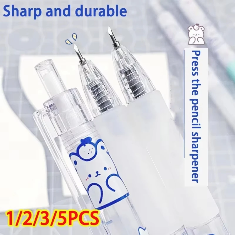 5/1 шт. пресс мультяшный медведь художественный универсальный нож ручка нож инструмент для резки бумаги ремесленные инструменты прецизионный резак для наклеек школьное Рождество