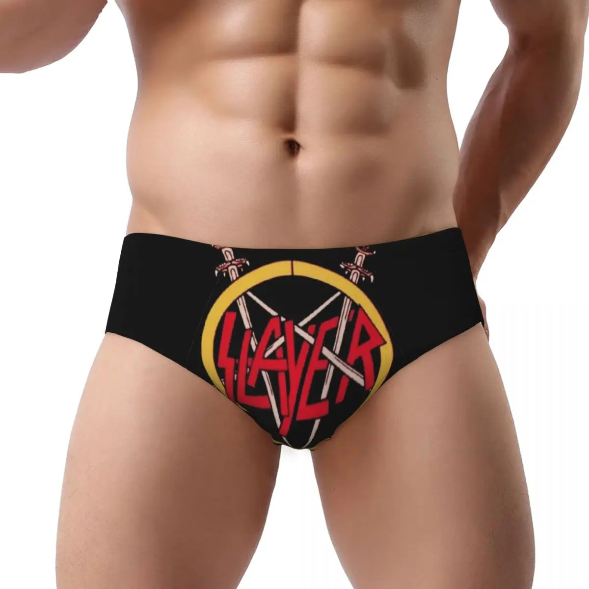 

Custom Men's Slayers Heavy Metal Rock Band Panties Underwear Male Breathable Briefs Underpants