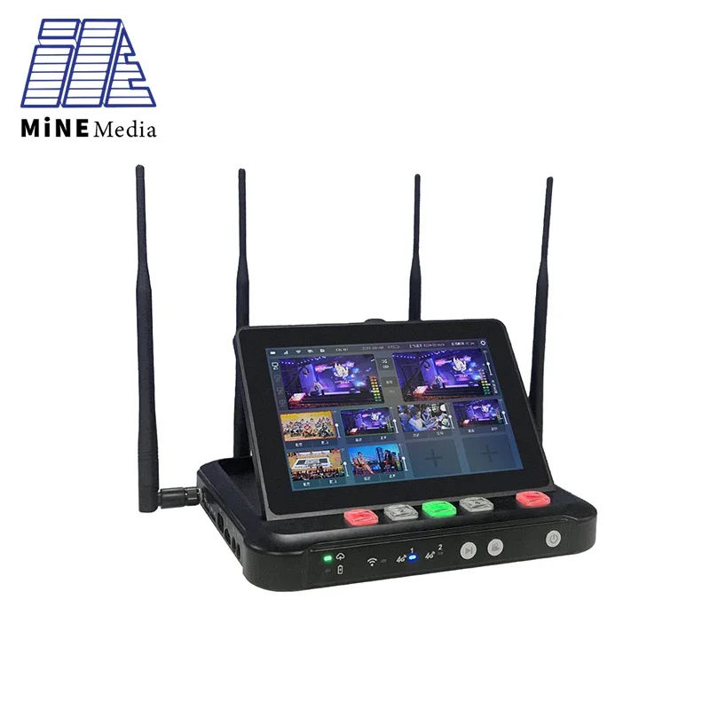 8 Channel 4G Portable HDMI SDI RTMP Multi-network Bonding Live Streaming Broadcast Video Mixer Switcher