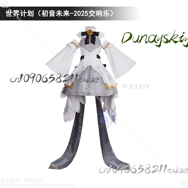 Shop1104340175 مخزن مشروع Sekai play Mikkuu 2025 Symphony tume الدانتيل الأبيض القوس الأسود Kawaii لوليتا ريترو الهالوين #2