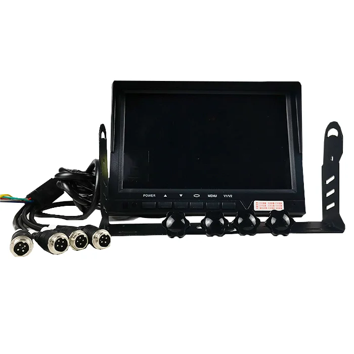 Front and rear  Digital 4ch Screen Camera Kits System Living Video Recorder 8.0 Inch MDVR