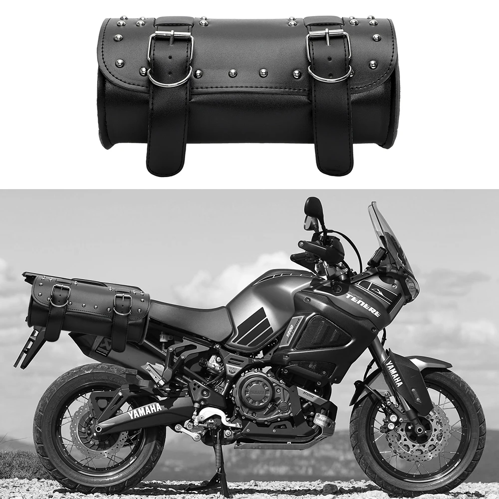 

Motorcycle Bag PU Leather Motorcycle Luggage Moto Backpack Tank Bag