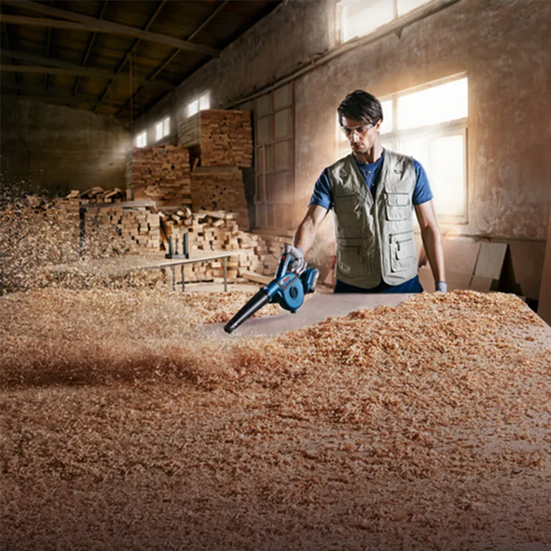 Adecuado para soplador recargable Bosch GBL18V-120 batería de litio secador de pelo 18V grado industrial inalámbrico construcción polvo col