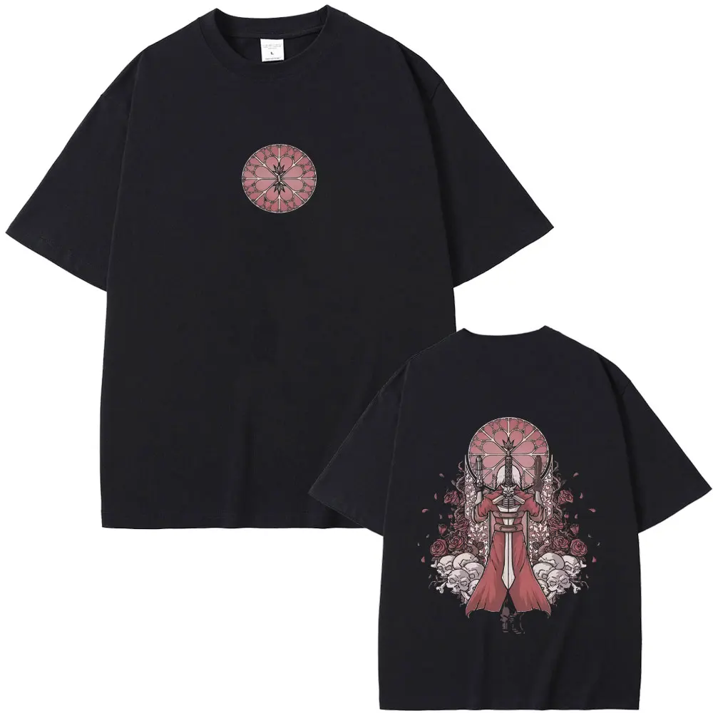 Game Devil May Cry Dante T-shirt Men Women Gothic Rock Style Streetwear Male Vintage Oversized Tshirt Man Soft Cotton T Shirts