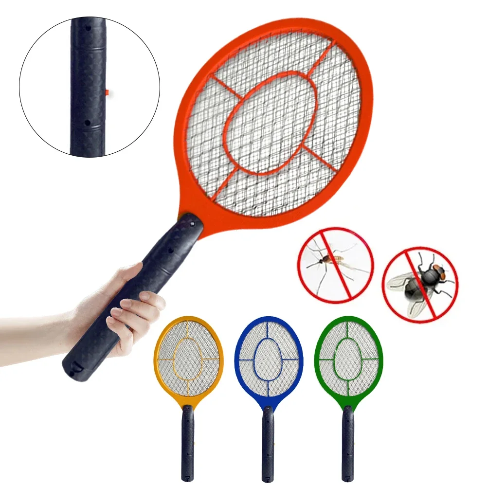 

Ракетка Bug Zapper, ручная электрическая мухобойка, безопасная батарейка Zapper, портативная для дома, спальни, офиса, в помещении, на открытом воздухе