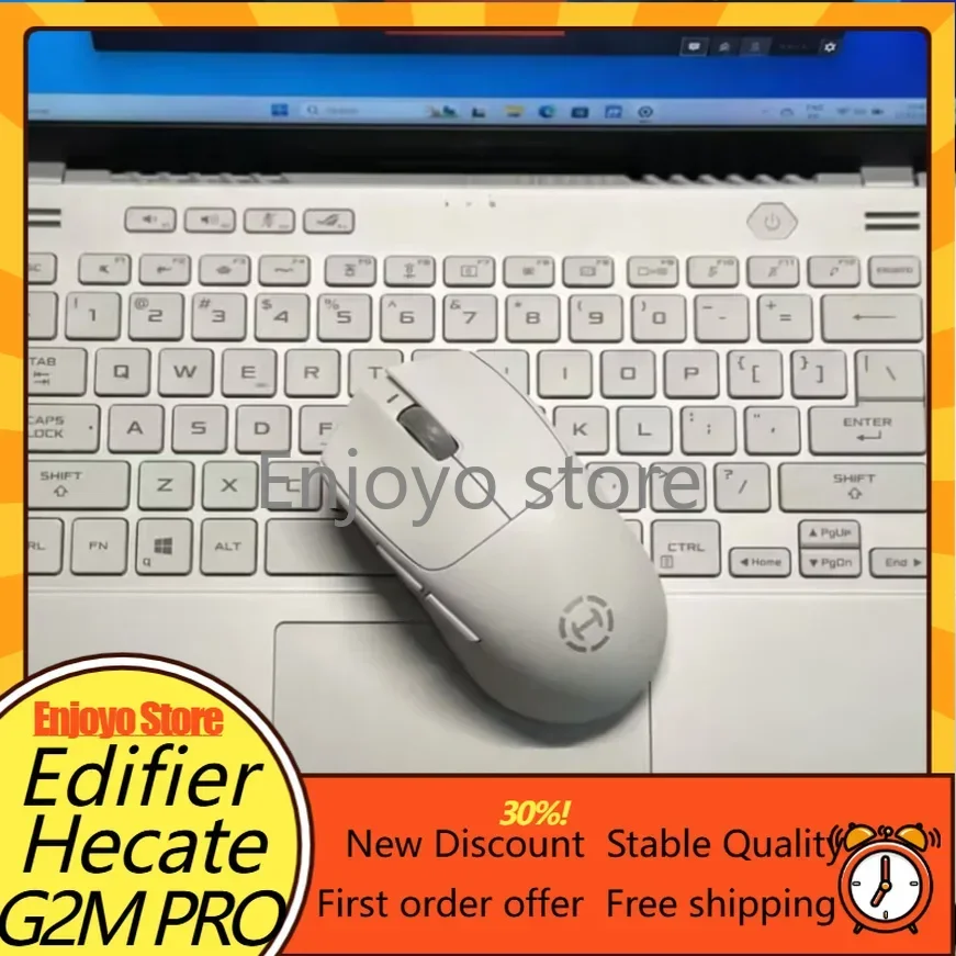 NEW Edifier Hecate G2M Pro Wireless Gaming Mouse 55g Ergonomic Mouse Silent Click for Small to Medium Hands PC Gaming&Office