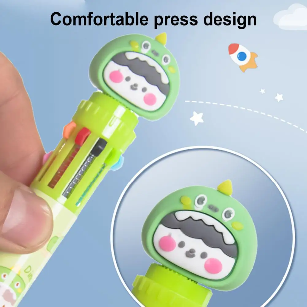 Smooth Writing Lightweight Cartoon Bear Ten-color Stationery Color Pen School Supplies