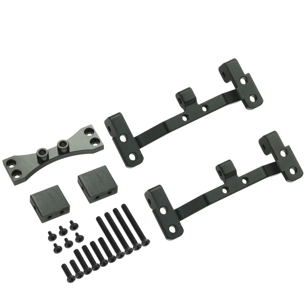 Para MN D90 D91 D96 MN99S 1/12 RC piezas de mejora de coche varilla de tracción de Metal Base asiento y eje hacia arriba Servo soporte accesorios de montaje