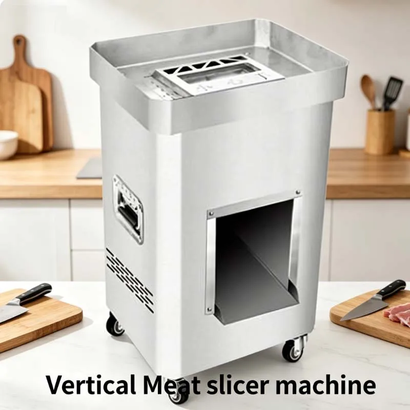 

Stainless Steel Cut Lamb Roll Mutton Beef Sausage Bacon Flaker Forming Making Machine Automatic Freezing Meat Slicer