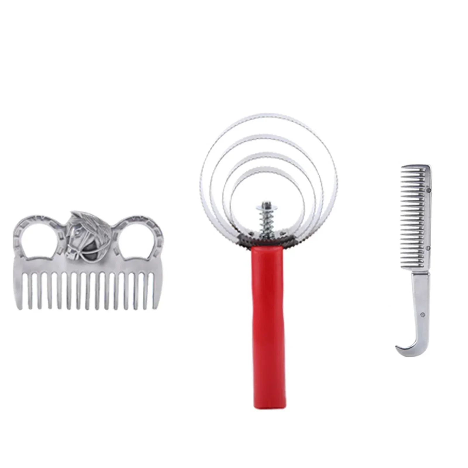 10Pcs Horse Grooming Care Kit Equestrain Brush Curry Comb Horse Cleaning Tool Set view 5