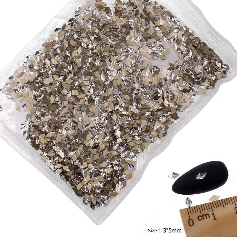 VDD P541-P580 Großhandel 1440 Stück Glas-Kristall-Strass mit flacher Rückseite, Glitzerstein in verschiedenen Formen für DIY-Bastelarbeiten, Nagelkunst und Dekoration – Detail 35