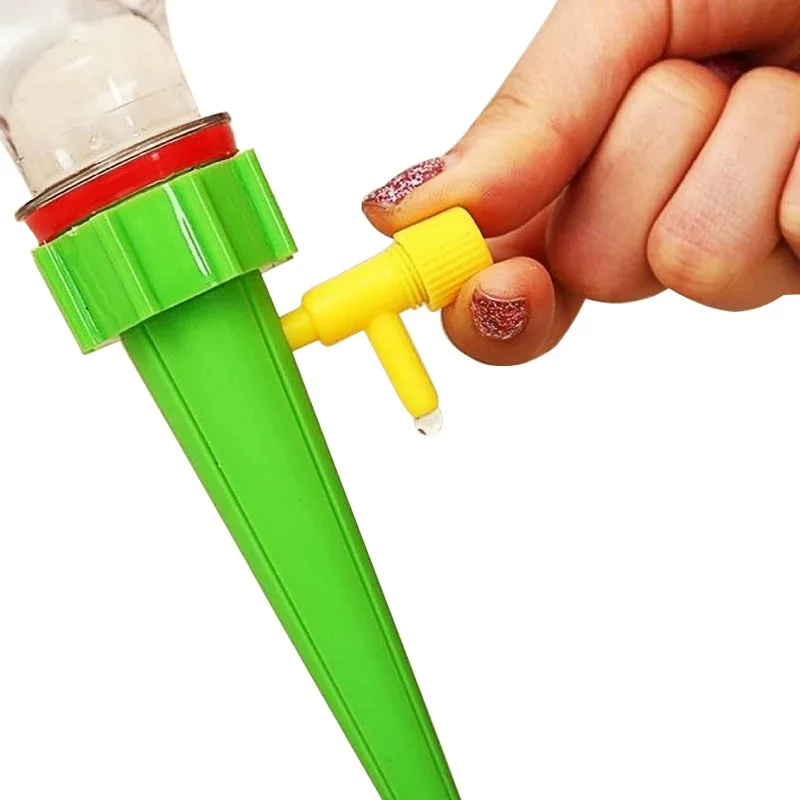2pcs Automatic Adjustable Drip Irrigation Spike Self Watering Device for Indoor Plants Flowers Garden Greenhouse