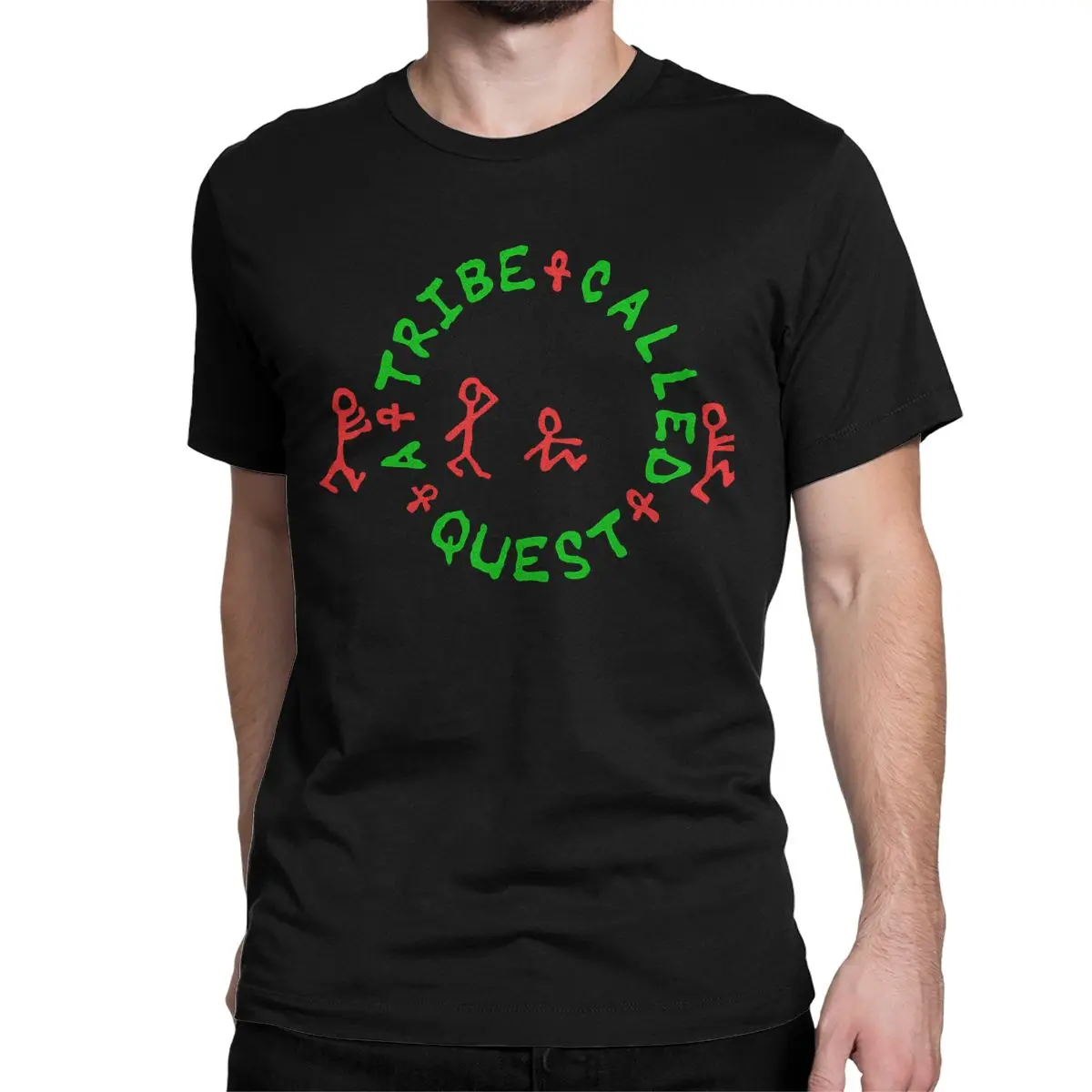 A Tribe Called Quest Logo ATCQ Hip Hop Music T-Shirts for Men Women Cotton Tees O Neck Short Sleeve T Shirts Classic Clothing