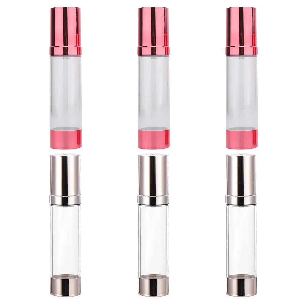 

6pcs 50Ml Empty Pump Bottle Container For Travel Lotion Dispenser Subpackaging Bottle Leakproof Lightweight Plastic