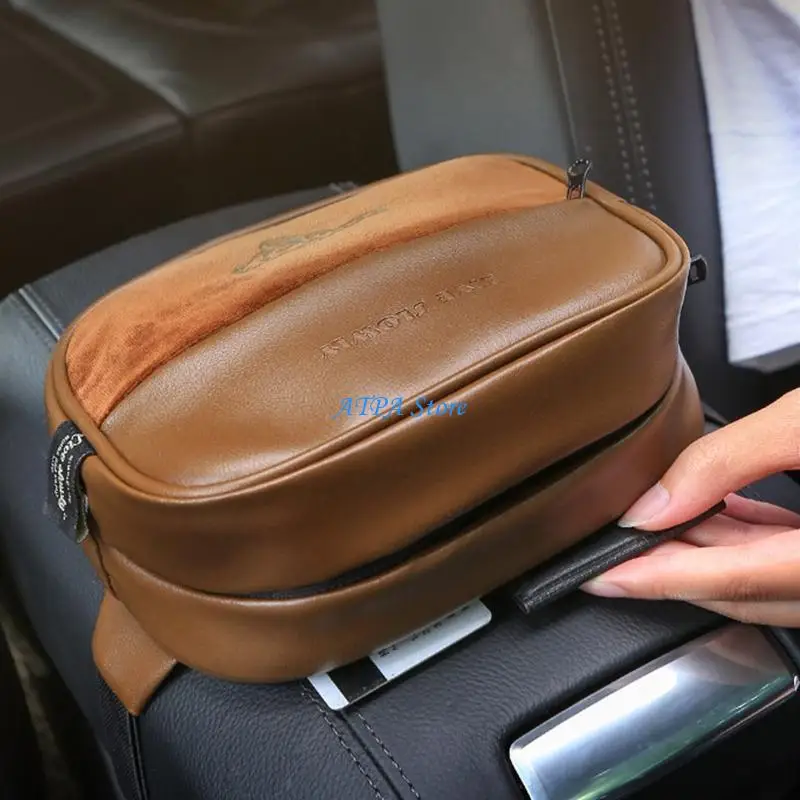 

U13C Tissue Holder Multicolor Leather Car Accessories Headrest Back Directly Mount