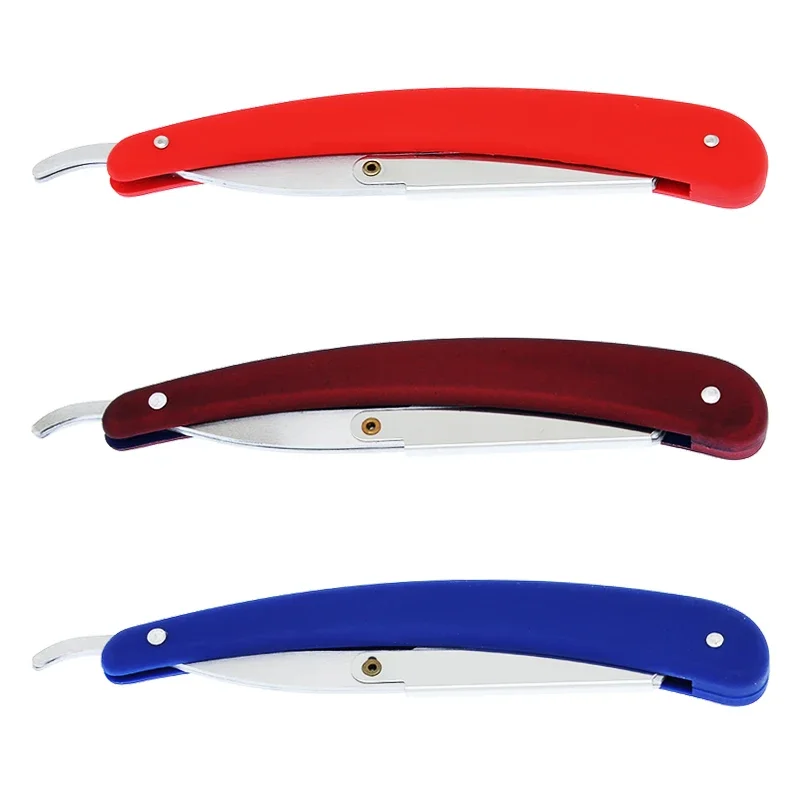 

Ручная бритва Meisha с прямым краем из нержавеющей стали, острая парикмахерская бритва для лица и тела, складной резак для бритья бороды с лезвием C0006A