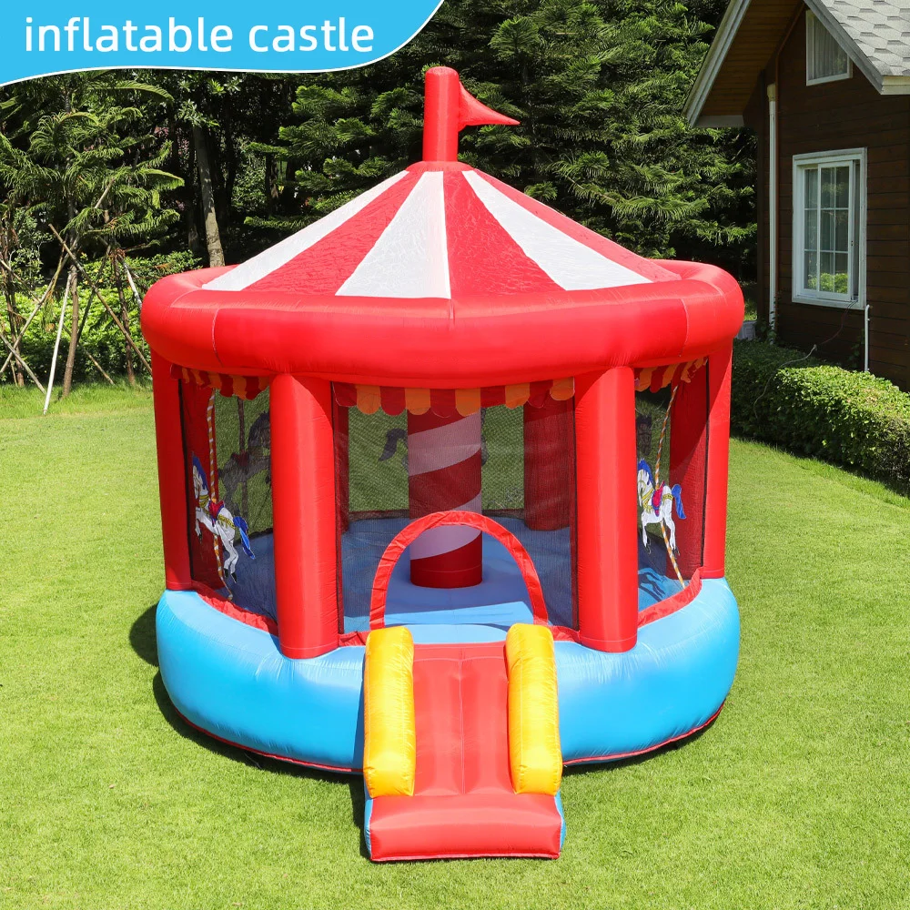 

Inflatable Bounce House With Slide 11.4*9.2*9ft Bounce House For Kids 5-12 Bouncer With Blower For Outdoor Backyard/Indoor