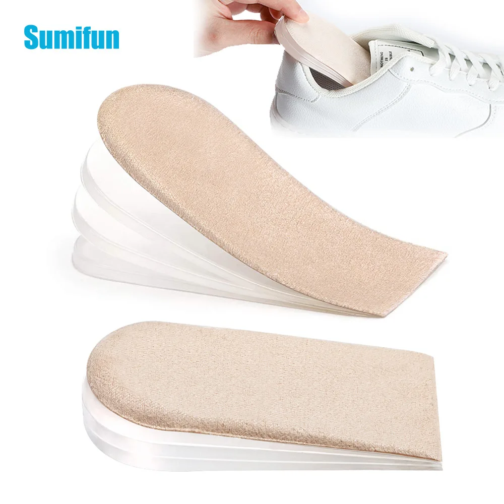 

2Pcs/Pair Adjustable Height Corrective Insole Orthopedic Heel Lift for Feet Arch Support Pad Flat Foot Pedicure Tool Health Care