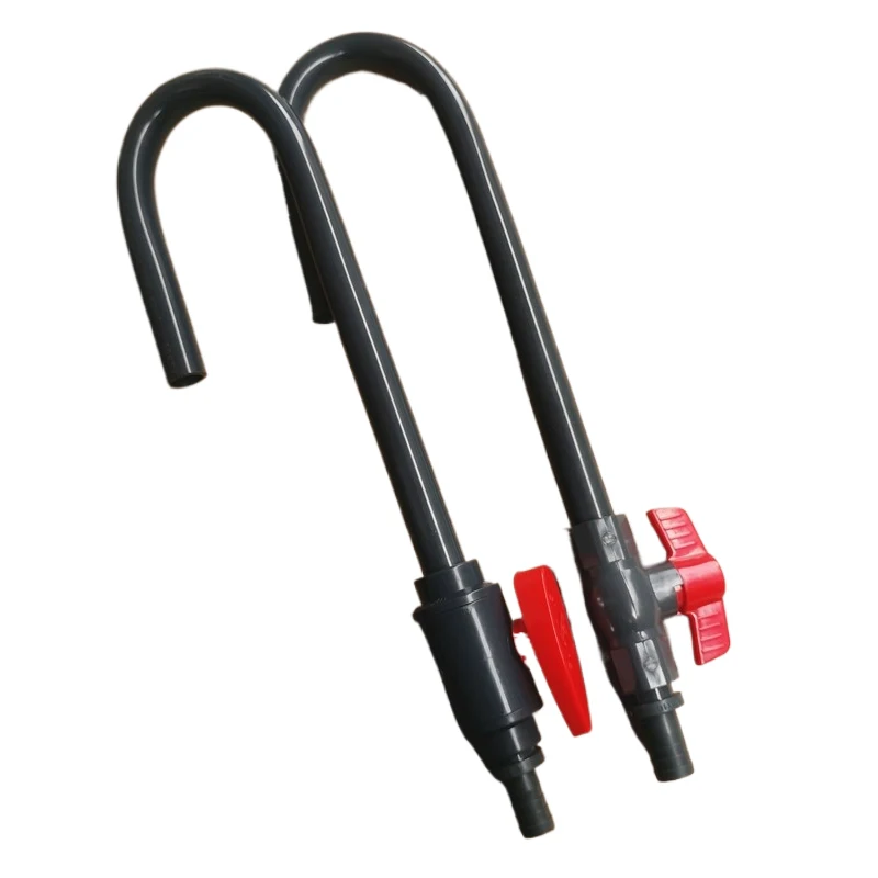 Tubo de llenado de agua para peces, tubo de llenado de agua para acuario, tubo de recarga de agua superior automático montado en la pared en forma de U