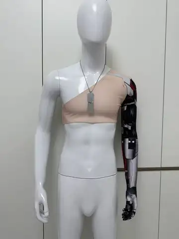 2077 Johnny Silverhand Cosplay Costume Top Sleeve Necklace Halloween Carnival Party Clothing