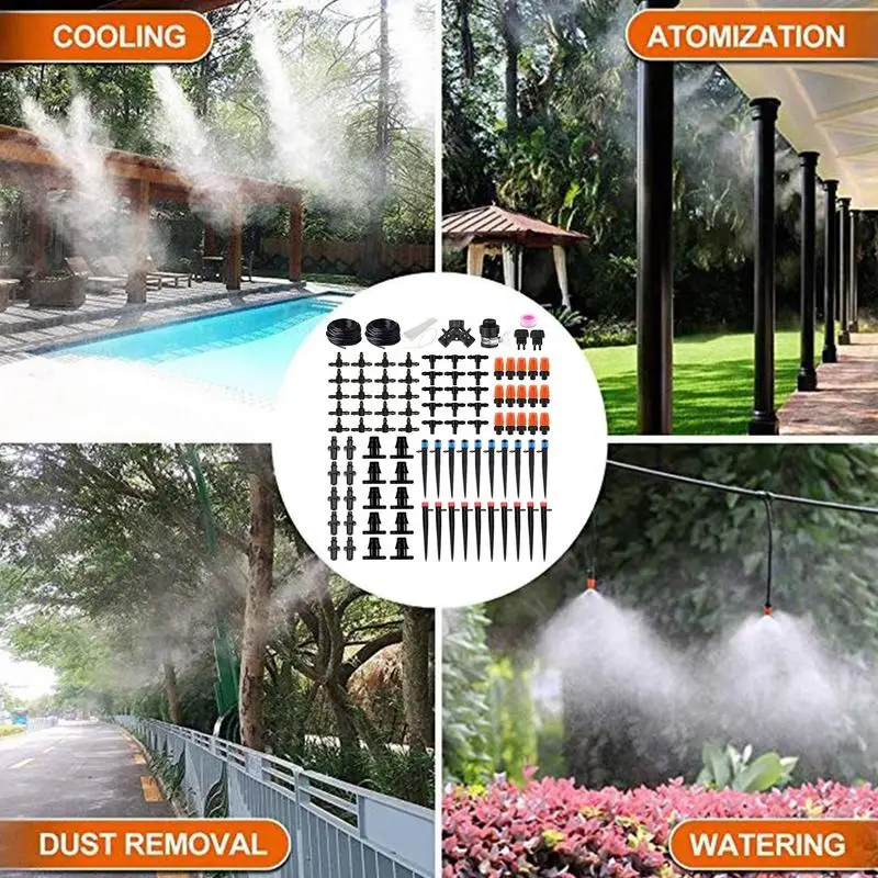 Automatic Drip Irrigation Kits Automatic Garden Sprayer System Watering Equipment Misting Supplies Sprinkler Tools For Patios