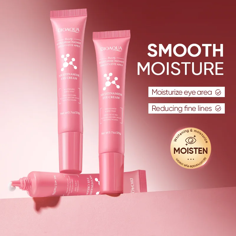 

BIOAOUA Niacinamide Moisturizing Eye Cream Anti-aging Anti-Wrinkle Puffiness Reduce Dark Circles Eye Bags Enhance Skin Care