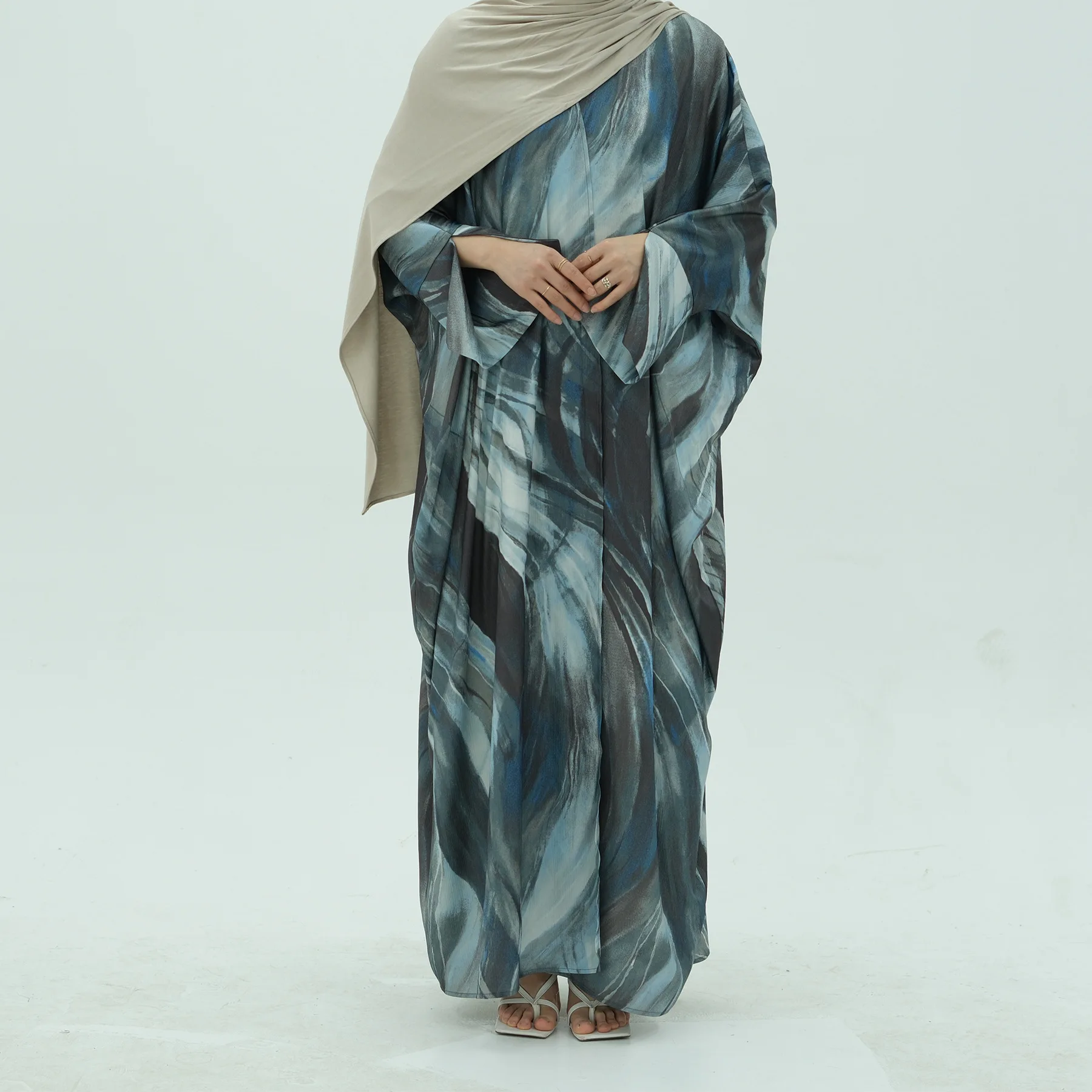 

Party Open Abaya Muslim Dress for Women Print Cardigan Ramadan Eid Kaftan Arabic Robe Morocco Dubai Islam Vestidos Jalabiya 2025