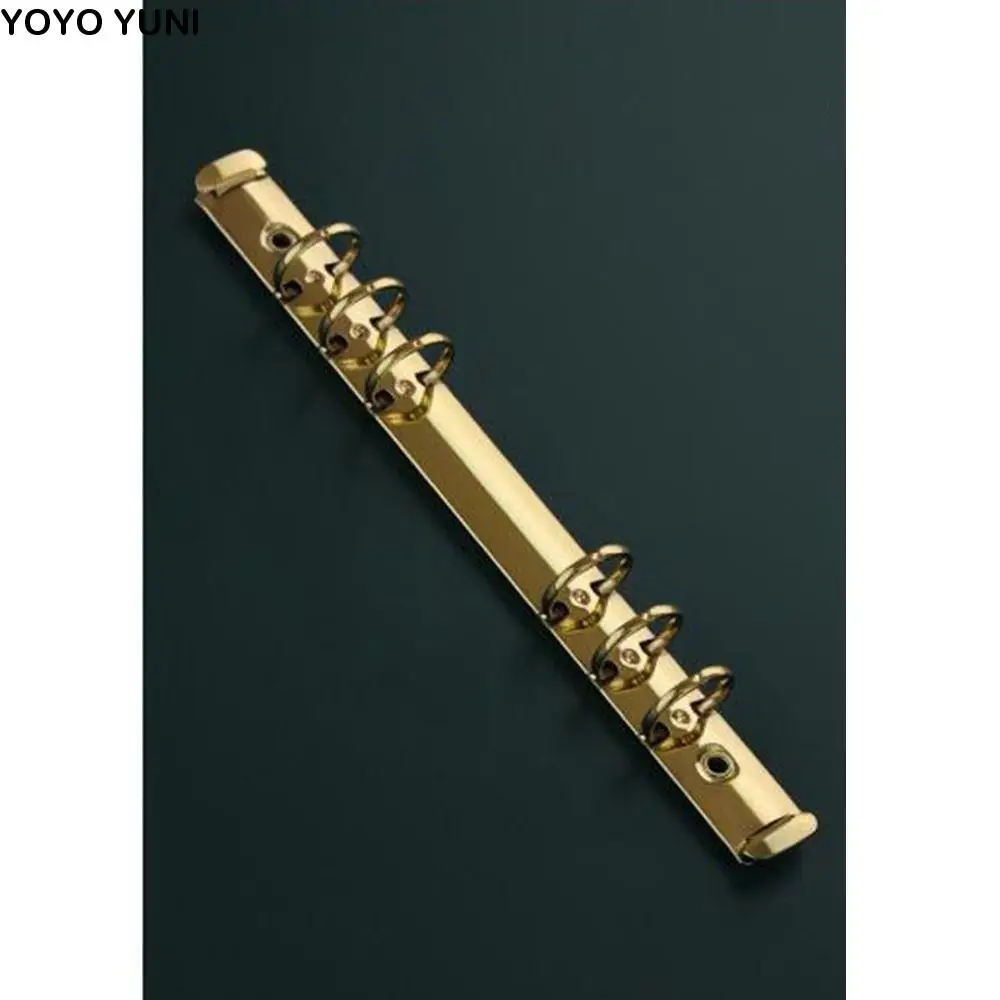 Black Student Scrapbooking Paper Fasteners DIY Album Diary Paper Binder A5 A6 File Folder Paper Binding Clips Loose Leaf Ring