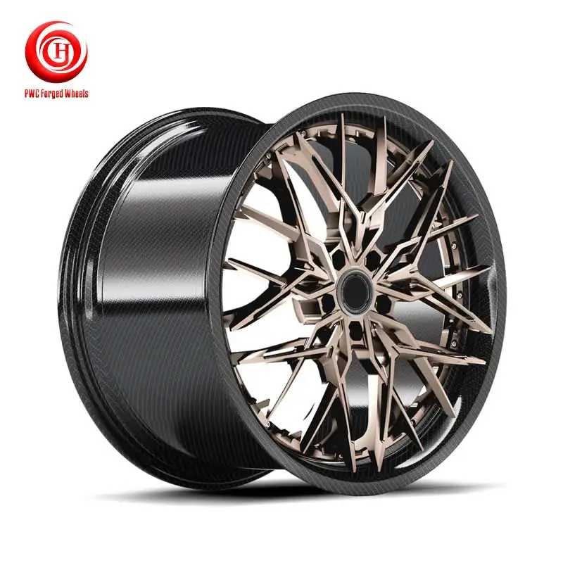 

Best-selling Car Rim 20 21 22 Inch Carbon Fibre Wheel Hub 5 Holes For Lamborghini Bmw